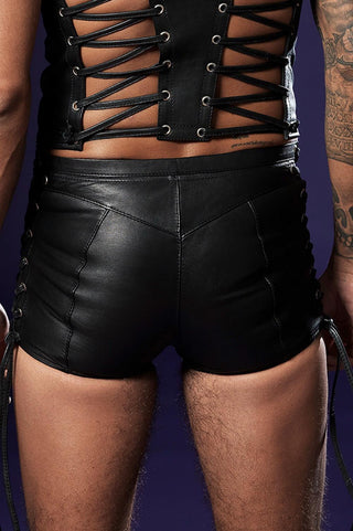 von Hohenstein HIT Ledershorts mit Schnürung