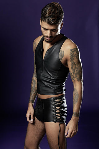 von Hohenstein Louis Lederweste mit Rückenschnürung