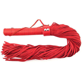 Leder Flogger lang Velour-Leder