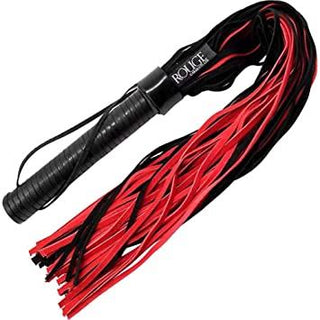 Leder Flogger lang Velour-Leder