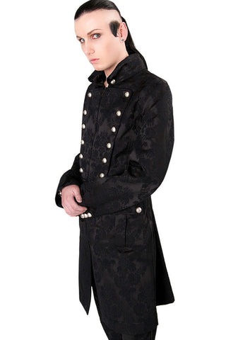 Aderlass Brokat Mantel Steampunk Gothic