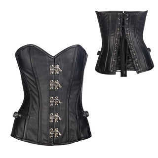 ADERLASS Leder Korsett | Steampunkt Style - Größe XXL