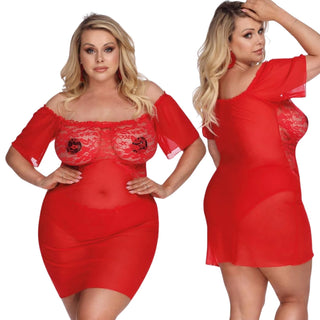 Anais Apparel Camari rotes Minikleid