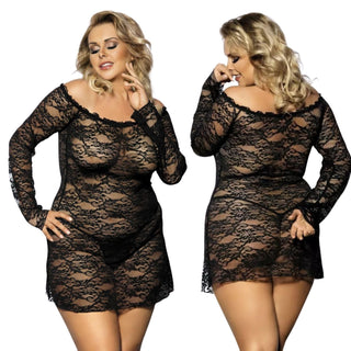 Anais Apparel Orangina Spitzen Minikleid schwarz