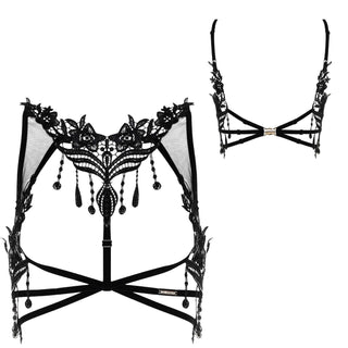 Asche & Gold Aurèle Harness aus Spitze schwarz