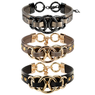 Asche & Gold Adele Lederhalsband