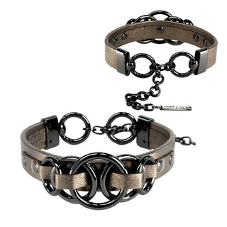 Asche & Gold Adele Lederhalsband