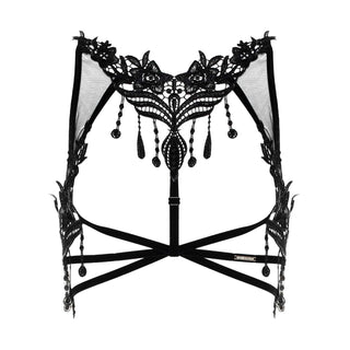 Asche & Gold Aurèle Harness aus Spitze schwarz