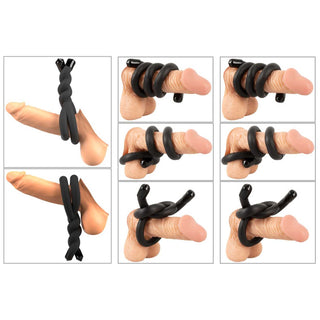Bad Kitty bendable cock & ball ring
