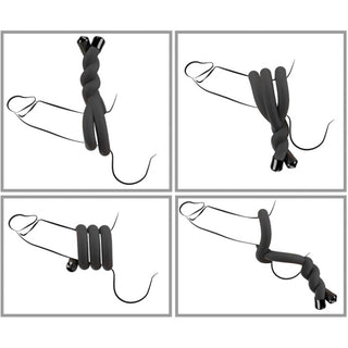 Bad Kitty bendable cock & ball ring