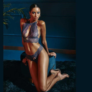 Bracli Sydney DOUBLE Perlenstring blau