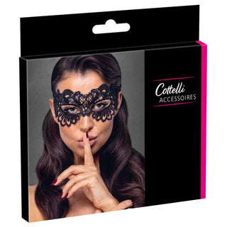 Cottelli Augenmaske filigrane Stickerei schwarz