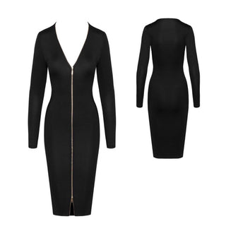 Cottelli Langarm-Kleid schwarz