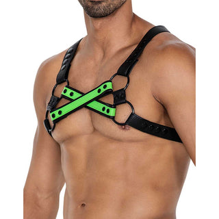 Cut4Men Harness neon grün variabel