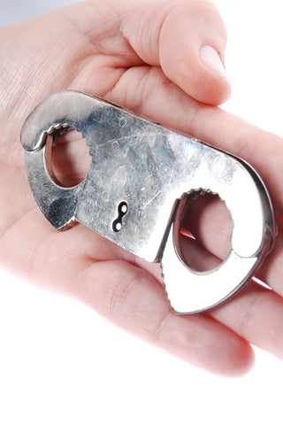 Daumenfessseln Metall verstellbar