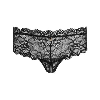 Escora String Panty ouvert schwarz