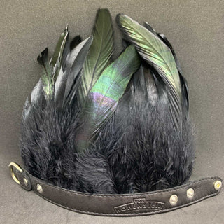 Feder Armband schwarz