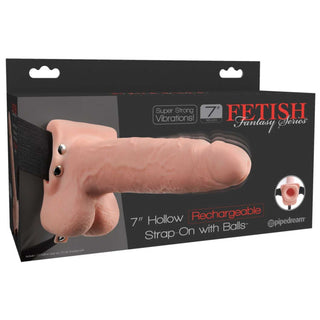 Fetish Fantasy Series 7“ Hollow Strap-on with Balls