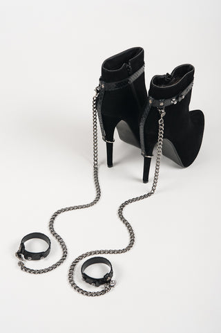 FK Ebony Python Heel Restraints