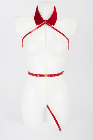 Fräulein Kink ROUGE High Fashion Leder Harness