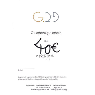 G.29 - GUTSCHEIN | 40