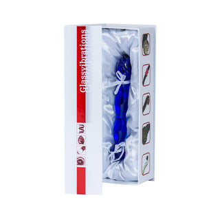 Glassvibrations Blaue Flamme