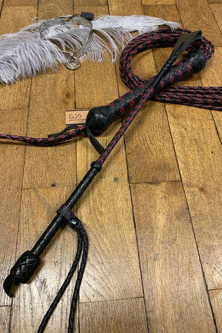 Argentinische Leder Gerte 48cm Klatsche geschlossen