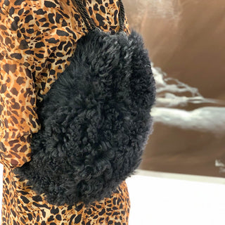 Fell-Rucksack schwarz Langhaar