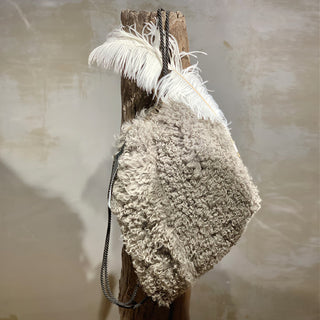 Fell-Rucksack grau Langhaar
