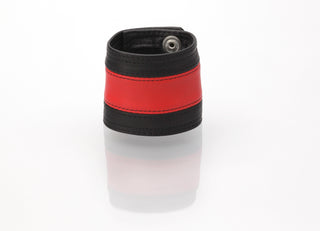 Key-west Leder Handgelenksbörse black/red