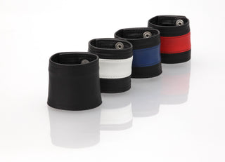 Key-west Leder Handgelenksbörse black/blue