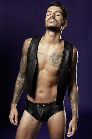 von Hohenstein KID offene Leder Weste