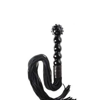 Glas KUGELSTERNDILDO mit Peitsche