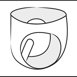 LateX Slip mit Innen-Dildo schwarz