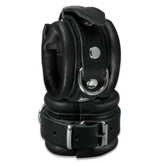 Leder-Handfessel Rindnappa schwarz