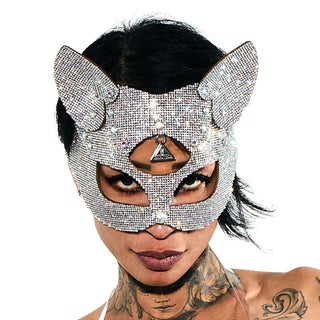 Lorand Lajos Kitty Maske Crystal Multicolor
