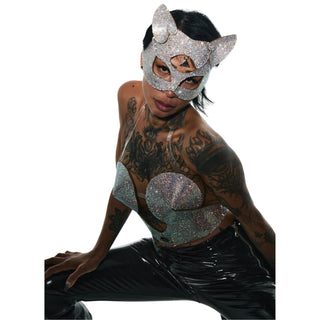 Lorand Lajos Kitty Maske Crystal Multicolor