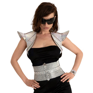 Lorand Lajos Pagoden Bolero Jacke Crystal Multicolor