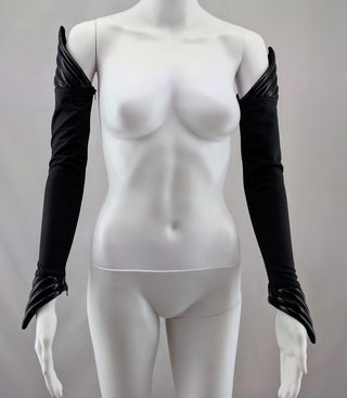 Tatjana Warnecke - Gloves long Strass Lack