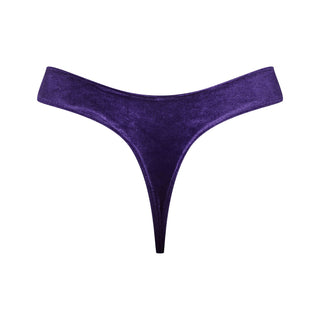 Maison Close Rococo Tanga Samt Lila