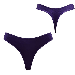 Maison Close Rococo Tanga Samt Lila