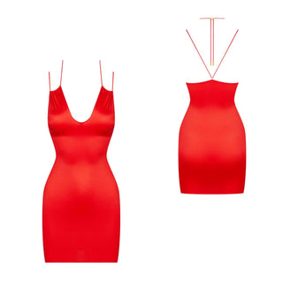 Maison Close French Kiss - Kleid Spaghettiträger rot