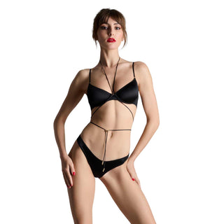 Maison Close French Kiss Wickel-BH Schwarz