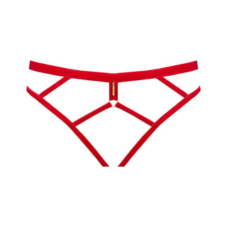 Maison Close Les Fetiches Ouvert Slip Samt rot