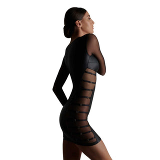 Maison Close Chambre Noire Private Minikleid mit Bändern schwarz
