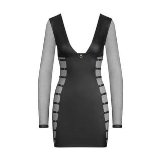 Maison Close Chambre Noire Private Minikleid mit Bändern schwarz