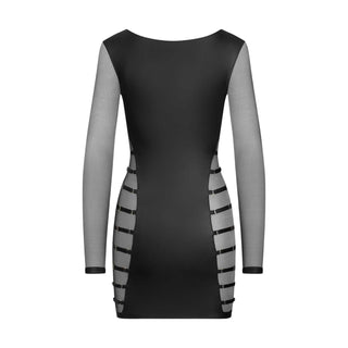 Maison Close Chambre Noire Private Minikleid mit Bändern schwarz