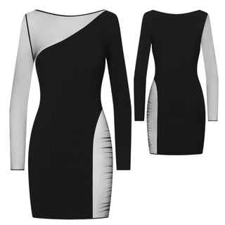 Maison Close Nuit Fauve - asymmetrisches Minikleid
