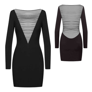 Maison Close Nuit Fauve - Minikleid langarm