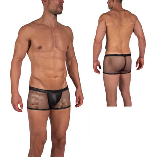 Manstore M2391 Micro Pants schwarz mit Netz
